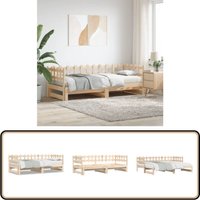 Vidaxl - Tagesbett Ausziehbar 2x(90x200) cm Massivholz Kiefer - Holzbett - Kiefernholzbette - Gästebett - Schlafsofa - Doppelbett von VIDAXL