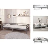 Vidaxl - Tagesbett Grau Massivholz Kiefer 90x200 cm - Holz Tagebett - Massivholzbette - Kiefernbett - Schlafsofa - Gästebett Vidaxl - Tagesbett Grau Massivholz Kiefer 90x200 cm - Holz Tagebett - Massivholzbette - Kiefernbett - Schlafsofa - Gästebett von VIDAXL
