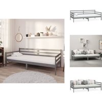 Vidaxl - Tagesbett Grau Massivholz Kiefer 90x200 cm - Tagesbett - Schlafsofa - Gästebett - Kiefernholz - Holzmöbel Vidaxl - Tagesbett Grau Massivholz Kiefer 90x200 cm - Tagesbett - Schlafsofa - Gästebett - Kiefernholz - Holzmöbel von VIDAXL