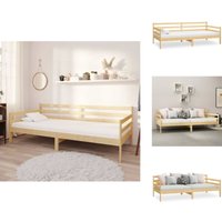 Vidaxl - Tagesbett Massivholz Kiefer 90x200 cm - Holz Tagebett - Kiefernholzbette - Schlafsofa - Gästebett - Wohnraum Möbel Vidaxl - Tagesbett Massivholz Kiefer 90x200 cm - Holz Tagebett - Kiefernholzbette - Schlafsofa - Gästebett - Wohnraum Möbel von VIDAXL