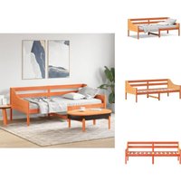 Vidaxl - Tagesbett ohne Matratze Wachsbraun 100x200 cm Massivholz Kiefer - Holzbett - Kiefernholzbette - Tagesbett - Gästebett - Wohnraum Möbel Vidaxl - Tagesbett ohne Matratze Wachsbraun 100x200 cm Massivholz Kiefer - Holzbett - Kiefernholzbette - Tagesbett - Gästebett - Wohnraum Möbel von VIDAXL