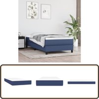 Taschenfederkernmatratze Blau 80x200x20 cm Stoff - Taschenfederkernmatratze - Matratze Blau - Matratze 80x200 - Bettwäsche - Schlafsystem von VIDAXL