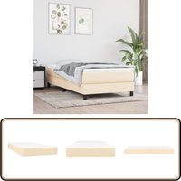 Taschenfederkernmatratze Creme 80x200x20 cm Stoff - Taschenfederkernmatratze - Matratze - Cremefarbene Matratze - Bettmatratze - Federkernmatratze von VIDAXL