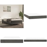 Vidaxl - Taschenfederkernmatratze Dunkelgrau 120x200x20 cm Samt - Samtmatratze - Federkernmatratze - Doppelbettmatratze - Matratze 120x200 Vidaxl - Taschenfederkernmatratze Dunkelgrau 120x200x20 cm Samt - Samtmatratze - Federkernmatratze - Doppelbettmatratze - Matratze 120x200 von VIDAXL