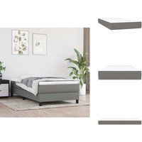 Taschenfederkernmatratze Dunkelgrau 80x200x20 cm Stoff - Taschenfederkernmatratze - Matratze - Doppelbettmatratze - Bettwäsche - Schlafsystem von VIDAXL