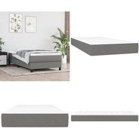 Vidaxl - Taschenfederkernmatratze Dunkelgrau 80x200x20 cm Stoff - Taschenfederkernmatratze - Matratze - Doppelbettmatratze - Bettwäsche von VIDAXL