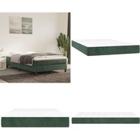 Vidaxl - Taschenfederkernmatratze Dunkelgrün 120x200x20 cm Samt - Samtmatratze - Federkernmatratze - Doppelbettmatratze - Matratze 120x200 Vidaxl - Taschenfederkernmatratze Dunkelgrün 120x200x20 cm Samt - Samtmatratze - Federkernmatratze - Doppelbettmatratze - Matratze 120x200 von VIDAXL