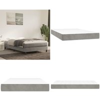 Vidaxl - Taschenfederkernmatratze Hellgrau 120x200x20 cm Samt - Samtmatratze - Federkernmatratze - Bettmatratze - Schlafsystem - Luxusmatratze - Home Vidaxl - Taschenfederkernmatratze Hellgrau 120x200x20 cm Samt - Samtmatratze - Federkernmatratze - Bettmatratze - Schlafsystem - Luxusmatratze - Home von VIDAXL