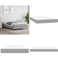 Vidaxl - Taschenfederkernmatratze Hellgrau 120x200x20 cm Stoff - Taschenfederkernmatratze - Matratze - Bettwäsche - Schlafsystem - Federkernmatratze von VIDAXL