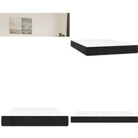Vidaxl - Taschenfederkernmatratze Schwarz 120x200x20 cm Samt - Samtmatratze - Federkernmatratze - Doppelbettmatratze - Matratze 120x200 Vidaxl - Taschenfederkernmatratze Schwarz 120x200x20 cm Samt - Samtmatratze - Federkernmatratze - Doppelbettmatratze - Matratze 120x200 von VIDAXL