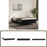 Taschenfederkernmatratze Schwarz 140x200x20 cm Samt - Samtmatratze - Federkernmatratze - Doppelbettmatratze - Matratze 140x200 - Schlafkomfort von VIDAXL