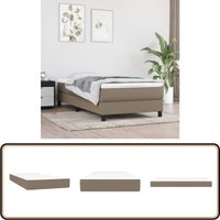 Taschenfederkernmatratze Taupe 90x190x20 cm Stoff - Taschenfederkernmatratze - Matratze - Doppelbettmatratze - Bettwäsche - Schlafsystem von VIDAXL