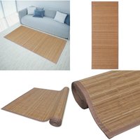 Vidaxl - Teppich Bambus 100 x 160 cm Braun - Bambus Teppich - Wohnzimmer Teppich - Naturfaser Teppich - Rutschfeste Matte - Bodenbelag - Home & Living von VIDAXL