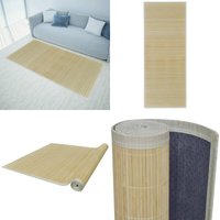 Teppich Bambus Natur Rechteckig 80x200 cm - Bambus Teppich - Naturfaser Teppich - Rattan Teppich - Wohnzimmer Teppich - Flur Teppich - Home & Living von VIDAXL