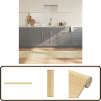 Vidaxl - Teppich Rechteckig Hell Natur 60x1000 cm Bambus - Bambus Teppich - Naturfaser Teppich - Wohnraum Teppich - Flur Teppich - Lange Teppiche von VIDAXL