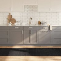 Teppich Rechteckig Schwarz 70x300 cm Bambus Vidaxl von VIDAXL