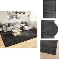 Vidaxl - Teppich Shaggy Hochflor Modern Anthrazit 240x340 cm - Shaggy Teppich - Hochflor Teppich - Anthrazit Teppich - Wohnzimmer Teppich Vidaxl - Teppich Shaggy Hochflor Modern Anthrazit 240x340 cm - Shaggy Teppich - Hochflor Teppich - Anthrazit Teppich - Wohnzimmer Teppich von VIDAXL