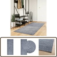 Vidaxl - Teppich Shaggy Hochflor Modern Blau 80x200 cm - Shaggy Teppich - Blau - Hochflor - Wohnzimmerteppich - Flurteppich Vidaxl - Teppich Shaggy Hochflor Modern Blau 80x200 cm - Shaggy Teppich - Blau - Hochflor - Wohnzimmerteppich - Flurteppich von VIDAXL