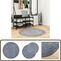 Vidaxl - Teppich Shaggy Hochflor Modern Blau ø 100 cm - Shaggy Teppich - Blau - Hochflor - Polypropylen - Bodenheizung Geeignet Vidaxl - Teppich Shaggy Hochflor Modern Blau ø 100 cm - Shaggy Teppich - Blau - Hochflor - Polypropylen - Bodenheizung Geeignet von VIDAXL