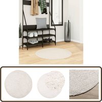Vidaxl - Teppich Shaggy Hochflor Modern Creme ø 80 cm - Shaggy-Teppich - Cremefarbene Teppiche - Hochflor-Teppich - Wohnzimmerteppich Vidaxl - Teppich Shaggy Hochflor Modern Creme ø 80 cm - Shaggy-Teppich - Cremefarbene Teppiche - Hochflor-Teppich - Wohnzimmerteppich von VIDAXL