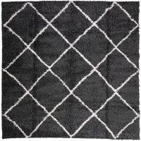 Vidaxl - Teppich Shaggy Hochflor Modern Schwarz und Creme 240x240 cm Vidaxl - Teppich Shaggy Hochflor Modern Schwarz und Creme 240x240 cm von VIDAXL