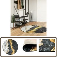 Vidaxl - Teppich Waschbar Mehrfarbig ø 120 cm Rutschfest - Samt Teppich - Wohnraumteppich - Multifarben Teppich - Rund Teppich - Fußmatte Vidaxl - Teppich Waschbar Mehrfarbig ø 120 cm Rutschfest - Samt Teppich - Wohnraumteppich - Multifarben Teppich - Rund Teppich - Fußmatte von VIDAXL