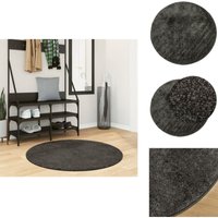 Vidaxl - Teppich istan Hochflor Glänzend Anthrazit ø 100 cm - Weicher Teppich - Hochflor - Anthrazit - Polyester - Rutschfest Vidaxl - Teppich istan Hochflor Glänzend Anthrazit ø 100 cm - Weicher Teppich - Hochflor - Anthrazit - Polyester - Rutschfest von VIDAXL