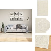 Vidaxl - Teppich istan Hochflor Glänzend Creme 160x230 cm - Kuscheldecke - Flauschiger Teppich - Wohnteppich - Kunstfellteppich - Cremefarbener Vidaxl - Teppich istan Hochflor Glänzend Creme 160x230 cm - Kuscheldecke - Flauschiger Teppich - Wohnteppich - Kunstfellteppich - Cremefarbener von VIDAXL