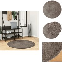Vidaxl - Teppich istan Hochflor Glänzend Grau ø 100 cm - Weicher Teppich - Hochflor - Kunstfell - Grauer Teppich - Rund Teppich Vidaxl - Teppich istan Hochflor Glänzend Grau ø 100 cm - Weicher Teppich - Hochflor - Kunstfell - Grauer Teppich - Rund Teppich von VIDAXL