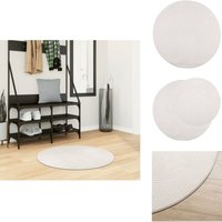 Vidaxl - Teppich iza Kurzflor Skandinavischer Look Creme ø 80 cm - Kuschelteppich - Flaumteppich - Rundteppich - Wohnteppich - Flurmatte Vidaxl - Teppich iza Kurzflor Skandinavischer Look Creme ø 80 cm - Kuschelteppich - Flaumteppich - Rundteppich - Wohnteppich - Flurmatte von VIDAXL