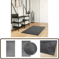 Teppich oviedo Kurzflor Anthrazit 60x110 cm - Kuschelteppich - Kurzflorteppich - Anthrazit - Wohnteppich - Flurteppich von VIDAXL