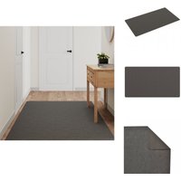 Vidaxl - Teppichläufer Anthrazit 100x180 cm - Teppichbodenläufers - Anthrazit Teppich - Flauschiger Teppich - Polyester Teppich - Wohnraumteppich von VIDAXL