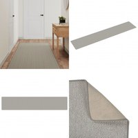 Teppichläufer Sisal-Optik Taupe 80x400 cm - Teppichläufer - Sisal Look - Wohnraumteppich - Flurreinrichtung - Badezimmerteppich - Home & Living von VIDAXL