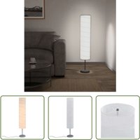 The Living Store Standleuchte 121 cm Weiß E27 - Stehlampe - Wohnraumbeleuchtung - Reispapierlampe - Moderne Beleuchtung - Industrielle Dekoration von VIDAXL