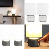 Vidaxl - Tischlampen 2 Stk. Touch-Sensor Weiß E14 - Tischlampe - Stehlampe - Wohnzimmer Deko - led Tischlampe - Modernes Design - Home & Living von VIDAXL