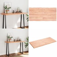 Vidaxl - Tischplatte 120x60x(2-4) cm Massivholz Behandelt Baumkante - Eichenholz Tischplatte - Esstisch Platte - Holzt Tischplatte - Wohnzimmer von VIDAXL