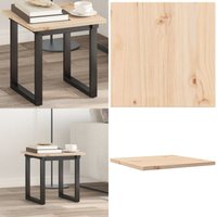 Vidaxl - Tischplatte 40x40x1,7 cm Quadratisch Massivholz Kiefer - Holztischplatte - Kiefernholz - Tischplatte Quadratisch - Esstische Zubehör von VIDAXL