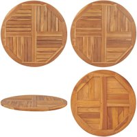 Vidaxl - Tischplatte Massivholz Teak Rund 2,5 cm 90 cm - Teakholzt Tischplatte - Runde Tischplatte - Esstisch Platte - Outdoor Tischplatte Vidaxl - Tischplatte Massivholz Teak Rund 2,5 cm 90 cm - Teakholzt Tischplatte - Runde Tischplatte - Esstisch Platte - Outdoor Tischplatte von VIDAXL