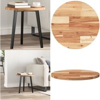 Tischplatte Rund Ø40x2 cm Massivholz Akazie - Holztischplatte - Akasie Tischplatte - Runde Tischplatte - Wohnzimmer Dekoration - Esstisch Platte von VIDAXL