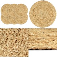 Vidaxl - Tischsets 6 Stk. Natur 38 cm Rund Jute - Tischset - Tischsets - Home & Living - Braun von VIDAXL