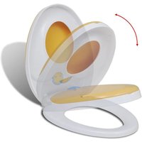 Vidaxl - Toilettensitz mit Absenkautomatik Erwachsene/Kinder Weiß & Gelb Vidaxl - Toilettensitz mit Absenkautomatik Erwachsene/Kinder Weiß & Gelb von VIDAXL