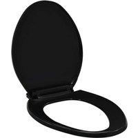 Vidaxl - Toilettensitz mit Absenkautomatik und Quick-Release Schwarz von VIDAXL