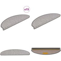 Vidaxl - Treppenmatten Selbstklebend Sisal-Look 15 Stk. 65x21x4 Platina - Treppenmatten - Teppiche Für Treppen - Stufenmatten - Sisal Look Vidaxl - Treppenmatten Selbstklebend Sisal-Look 15 Stk. 65x21x4 Platina - Treppenmatten - Teppiche Für Treppen - Stufenmatten - Sisal Look von VIDAXL