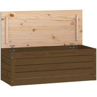 Vidaxl - Truhe Honigbraun 89x36,5x33 cm Massivholz Kiefer von VIDAXL