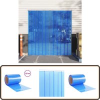 Türvorhang Blau 300x2,6 mm 10 m pvc - pvc Türvorhang - Isolierstreifen - Türschranke - Schallschutzrollo - Insektenschutz Türvorhang Blau 300x2,6 mm 10 m pvc - pvc Türvorhang - Isolierstreifen - Türschranke - Schallschutzrollo - Insektenschutz von VIDAXL