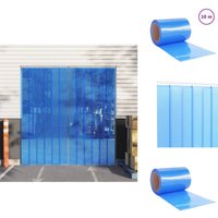 Türvorhang Blau 300x2,6 mm 10 m pvc - pvc Türvorhang - Isolierstreifen - Türschranke - Schallschutzrollo - Insektenschutz Türvorhang Blau 300x2,6 mm 10 m pvc - pvc Türvorhang - Isolierstreifen - Türschranke - Schallschutzrollo - Insektenschutz von VIDAXL