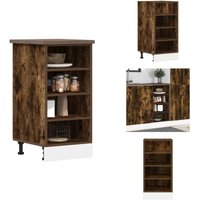 Unterschrank Räuchereiche 40x44,5x81,5 cm Holzwerkstoff - Unterschrank - Unterschränke - Küchenschrank - Küchenmöbel Unterschrank Räuchereiche 40x44,5x81,5 cm Holzwerkstoff - Unterschrank - Unterschränke - Küchenschrank - Küchenmöbel von VIDAXL