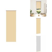 Vidaxl - Verdunkelungsrollo Beige 40x130cm Stoffbreite 35,7 cm Polyester - Verdunkelungsrollo - Verdunkelungsrollos - Rollo - Verdunklungsrollo von VIDAXL