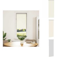 Vidaxl - Verdunkelungsrollo Cremeweiß 50x150cm Stoffbreite 45,7 cm - Verdunkelungsrollo - Verdunkelungsrollos - Rollo - Verdunklungsrollo von VIDAXL
