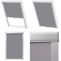 Verdunkelungsrollo Grau 206 - Dachfensterrollo - Velux Rollo - Verdunklungsrollo - Rollladen - Sonnenschutz - Home & Living von VIDAXL